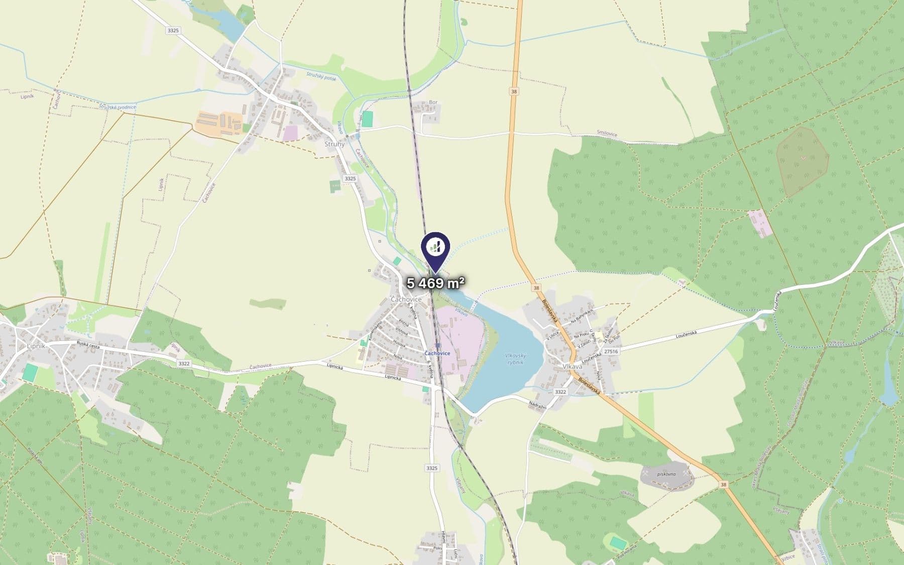 Predaj pozemku 5.469 m², Čachovice, Středočeský kraj Predaj pozemku 5.469 m², Čachovice, Středočeský kraj