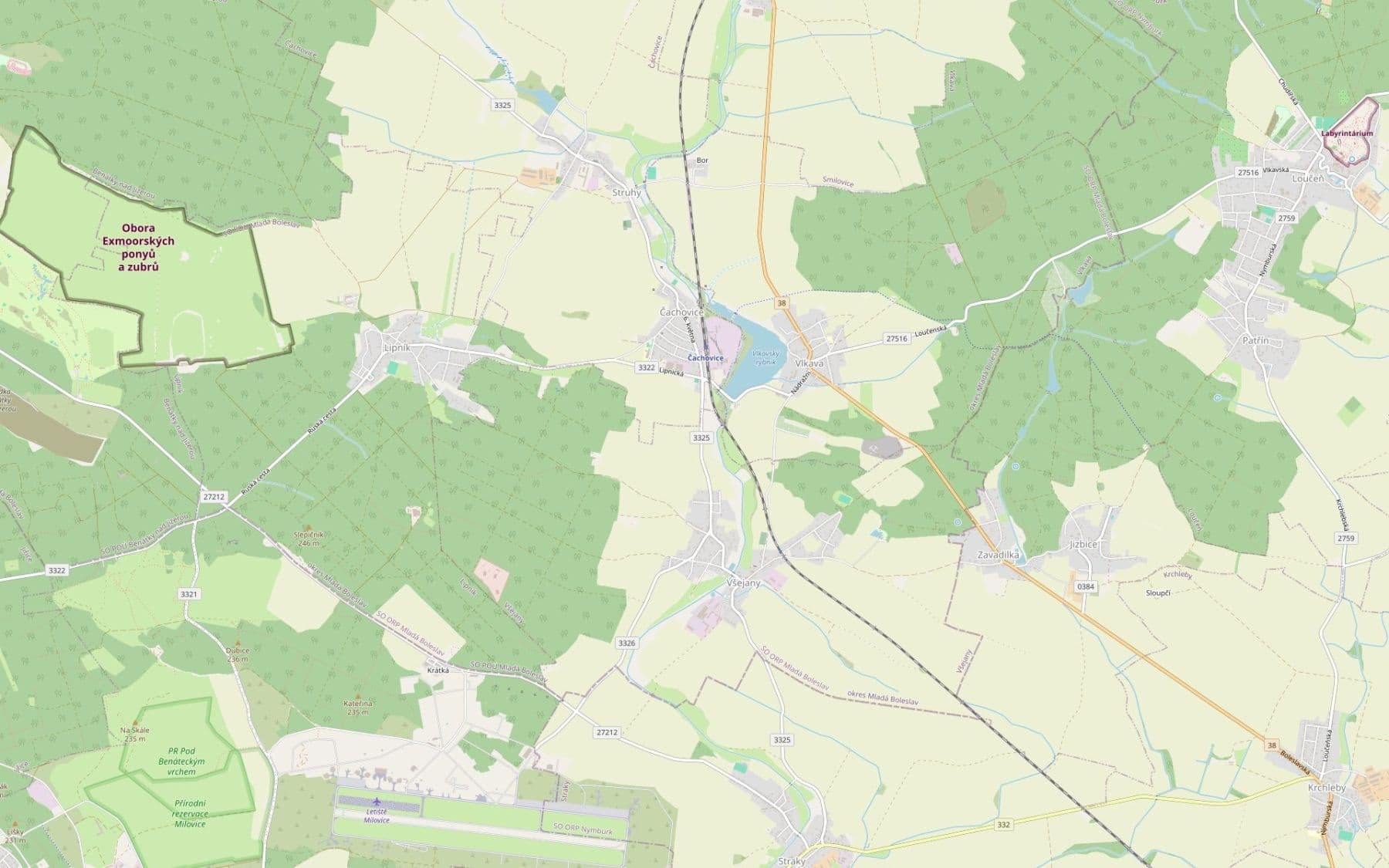 Predaj pozemku 21.675 m², Všejany, Středočeský kraj Predaj pozemku 21.675 m², Všejany, Středočeský kraj
