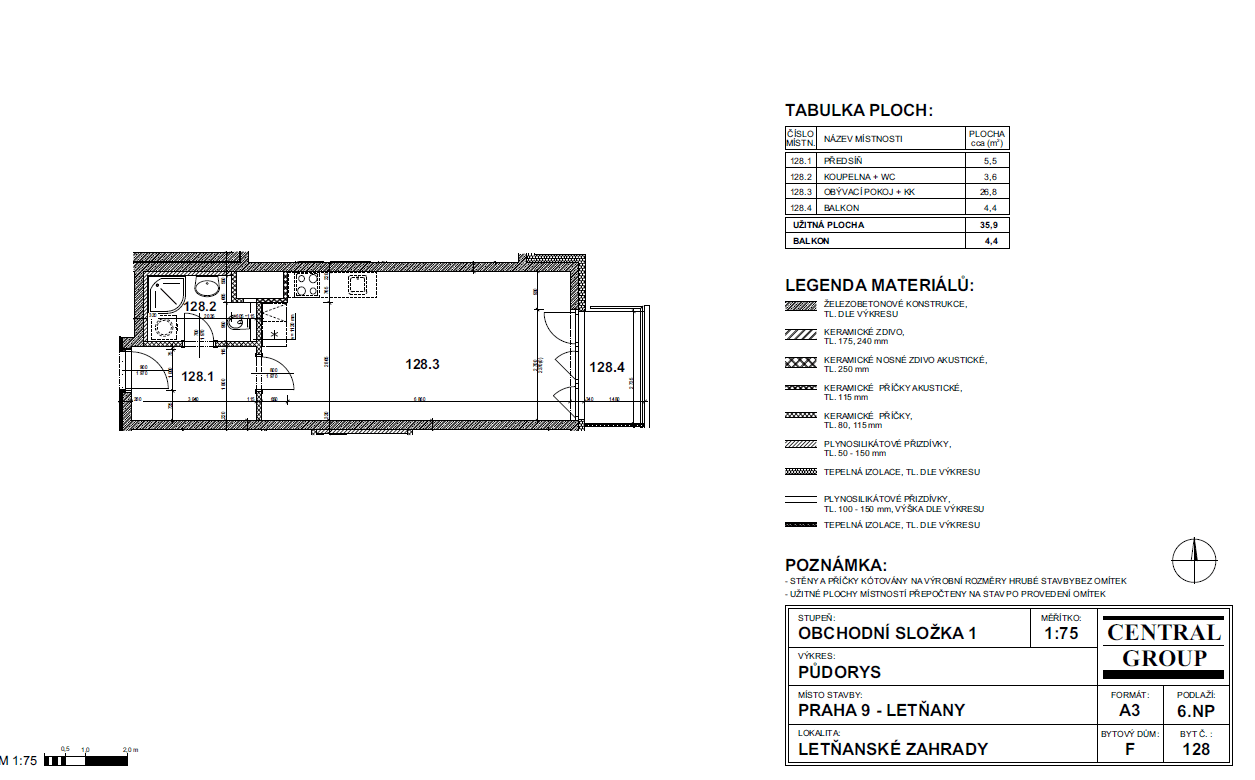 Predaj bytu 1-izbový 38 m², Kadečkové, Praha, Praha Predaj bytu 1-izbový 38 m², Kadečkové, Praha, Praha