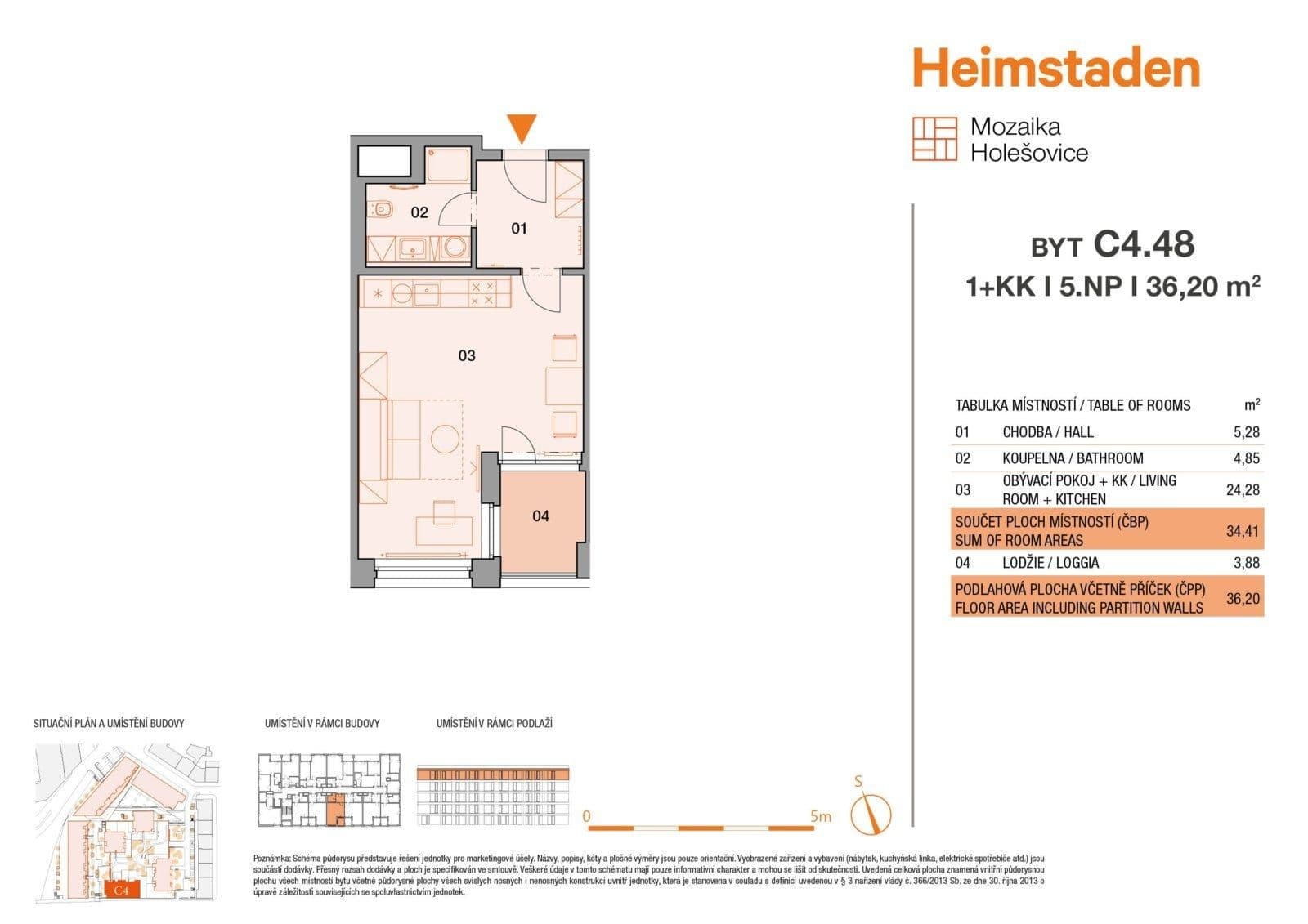 Prenájom bytu 1-izbový 36 m², Vrbenského, Praha, Praha Prenájom bytu 1-izbový 36 m², Vrbenského, Praha, Praha