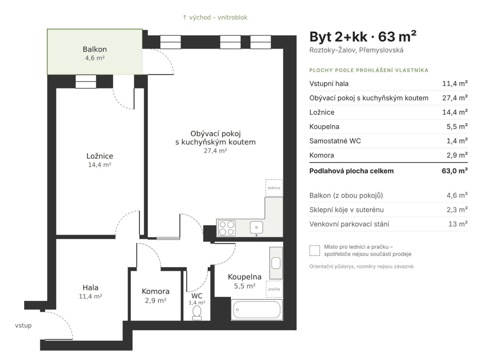 Predaj bytu 2-izbový 63 m², Přemyslovská, Roztoky, Středočeský kraj Predaj bytu 2-izbový 63 m², Přemyslovská, Roztoky, Středočeský kraj