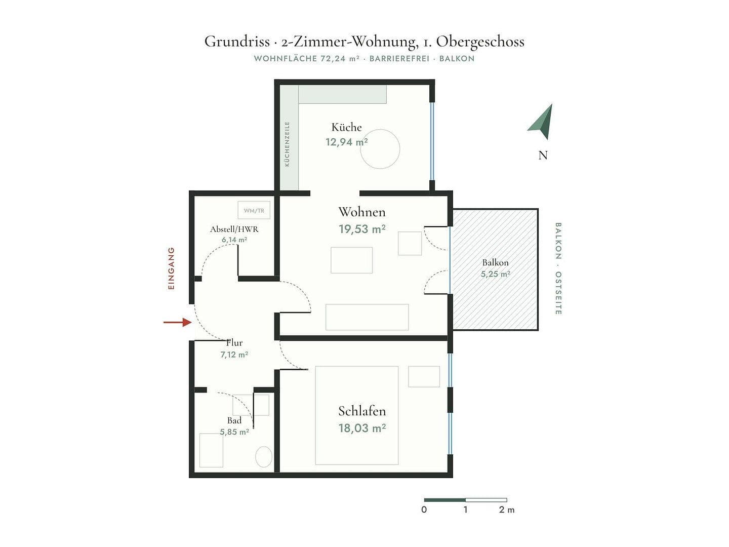 Predaj bytu 2-izbový 72 m², Wittenförden, Meklenbursko-Predpomoransko Predaj bytu 2-izbový 72 m², Wittenförden, Meklenbursko-Predpomoransko