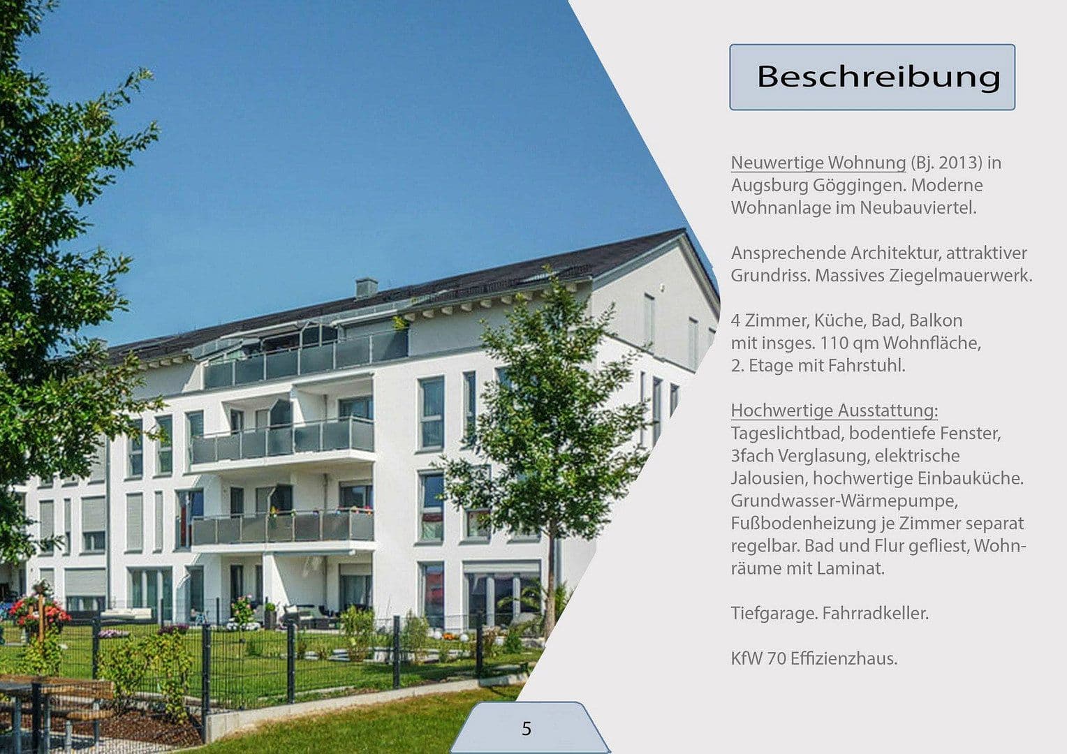 Predaj bytu 4-izbový 110 m², Augsburg Göggingen, Bavorsko Predaj bytu 4-izbový 110 m², Augsburg Göggingen, Bavorsko