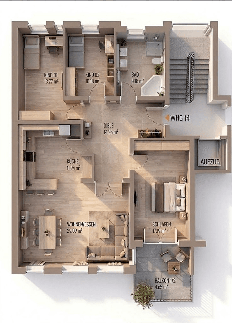 Predaj bytu 4-izbový 110 m², Augsburg Göggingen, Bavorsko Predaj bytu 4-izbový 110 m², Augsburg Göggingen, Bavorsko