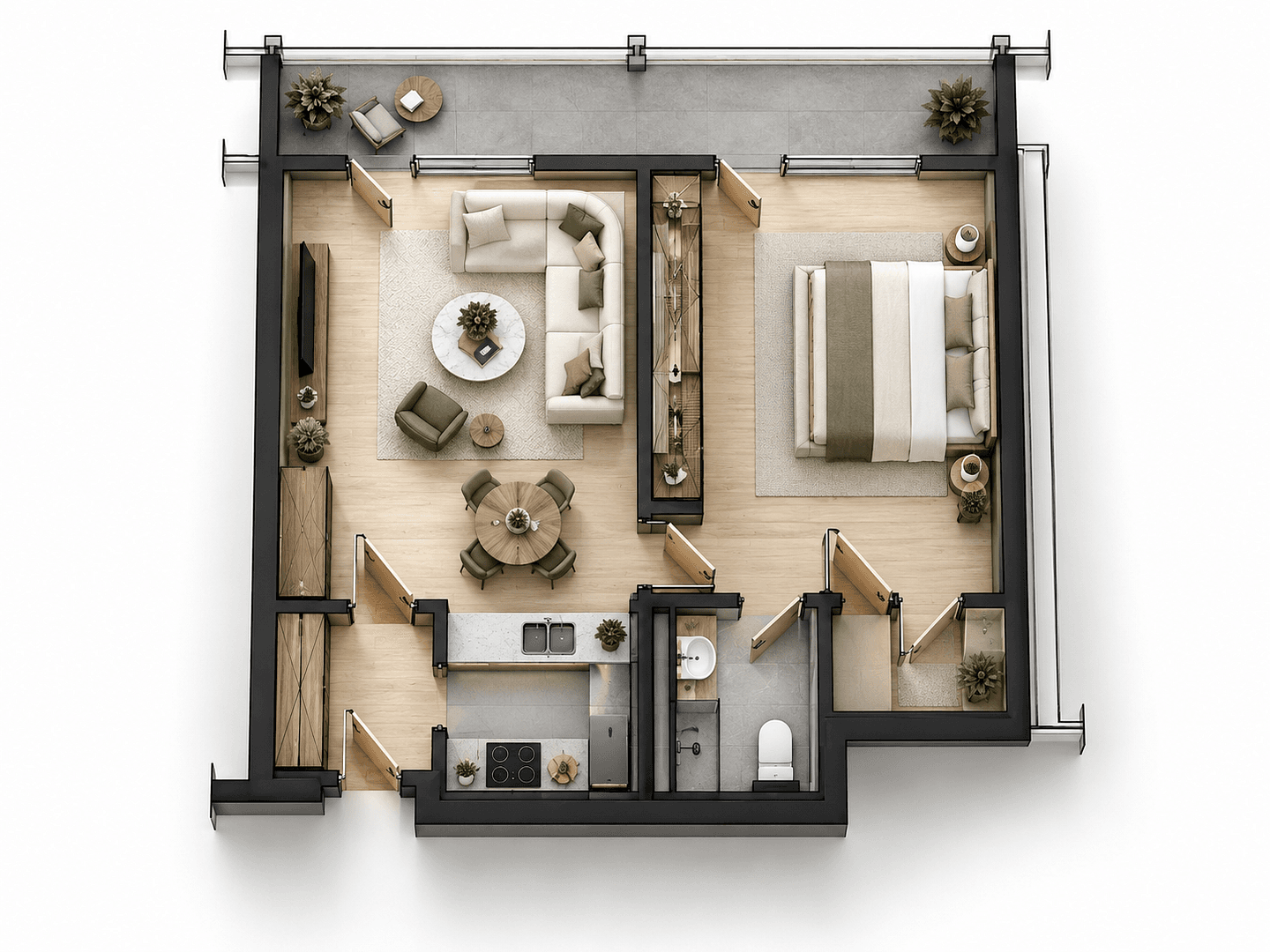 Predaj bytu 2-izbový 56 m², München, Bavorsko Predaj bytu 2-izbový 56 m², München, Bavorsko