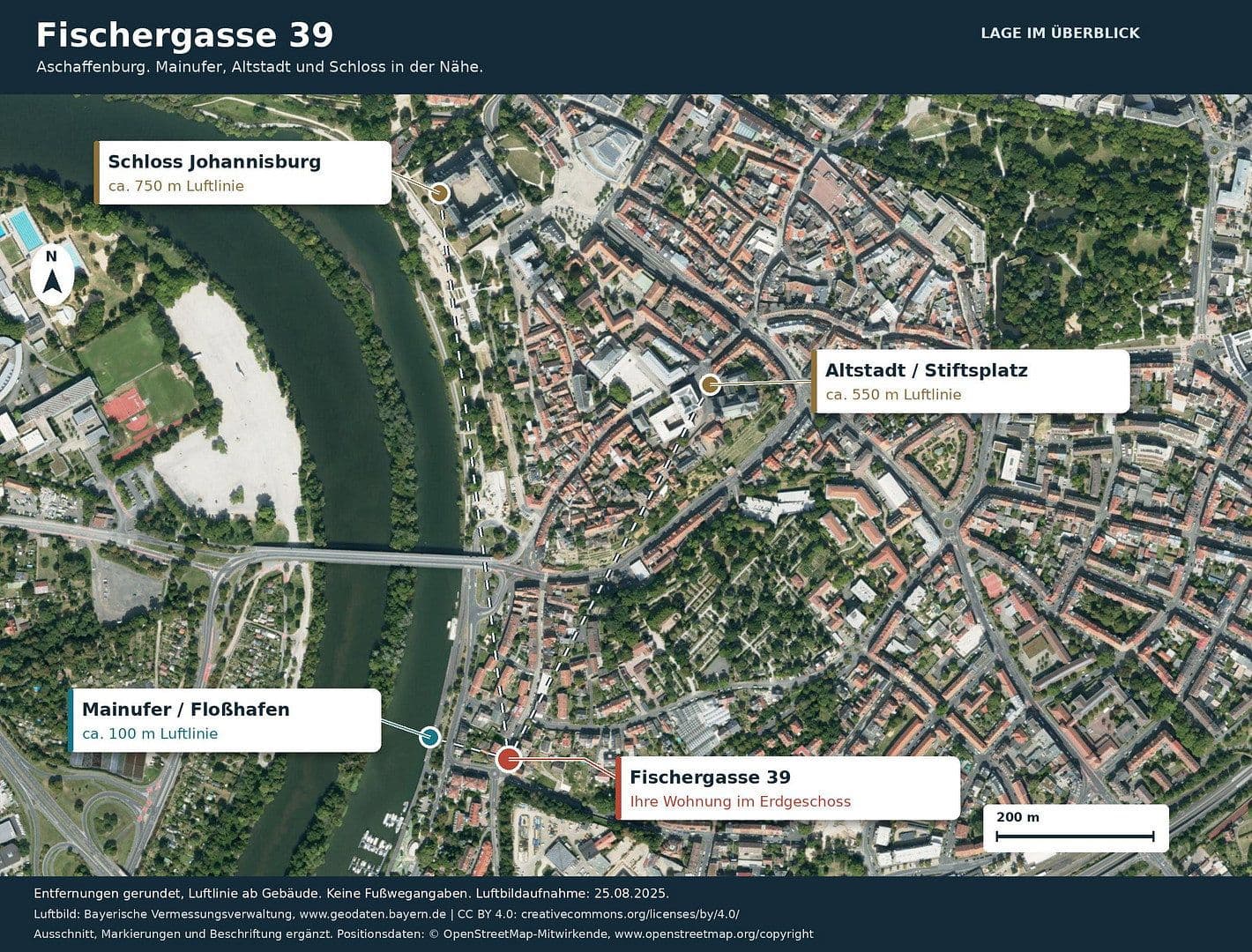 Prenájom bytu 2-izbový 59 m², Fischergasse 39, Aschaffenburg, Bavorsko Prenájom bytu 2-izbový 59 m², Fischergasse 39, Aschaffenburg, Bavorsko
