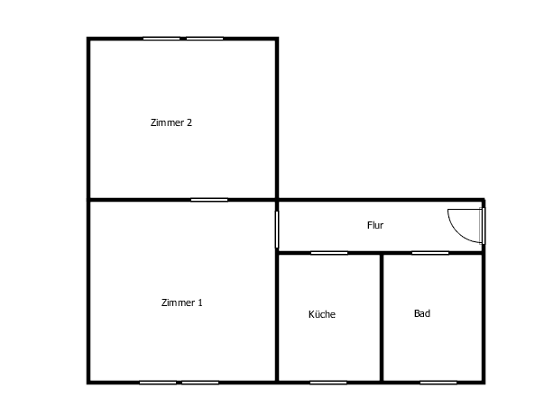 Prenájom bytu 2-izbový 50 m², Straße des Aufbaus 4, Borna, Sasko Prenájom bytu 2-izbový 50 m², Straße des Aufbaus 4, Borna, Sasko