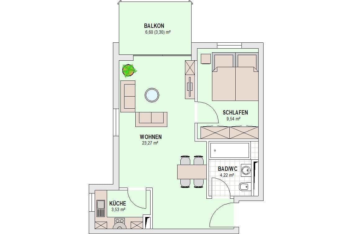 Prenájom bytu 2-izbový 44 m², Kabelsketal, Sasko-Anhaltsko Prenájom bytu 2-izbový 44 m², Kabelsketal, Sasko-Anhaltsko