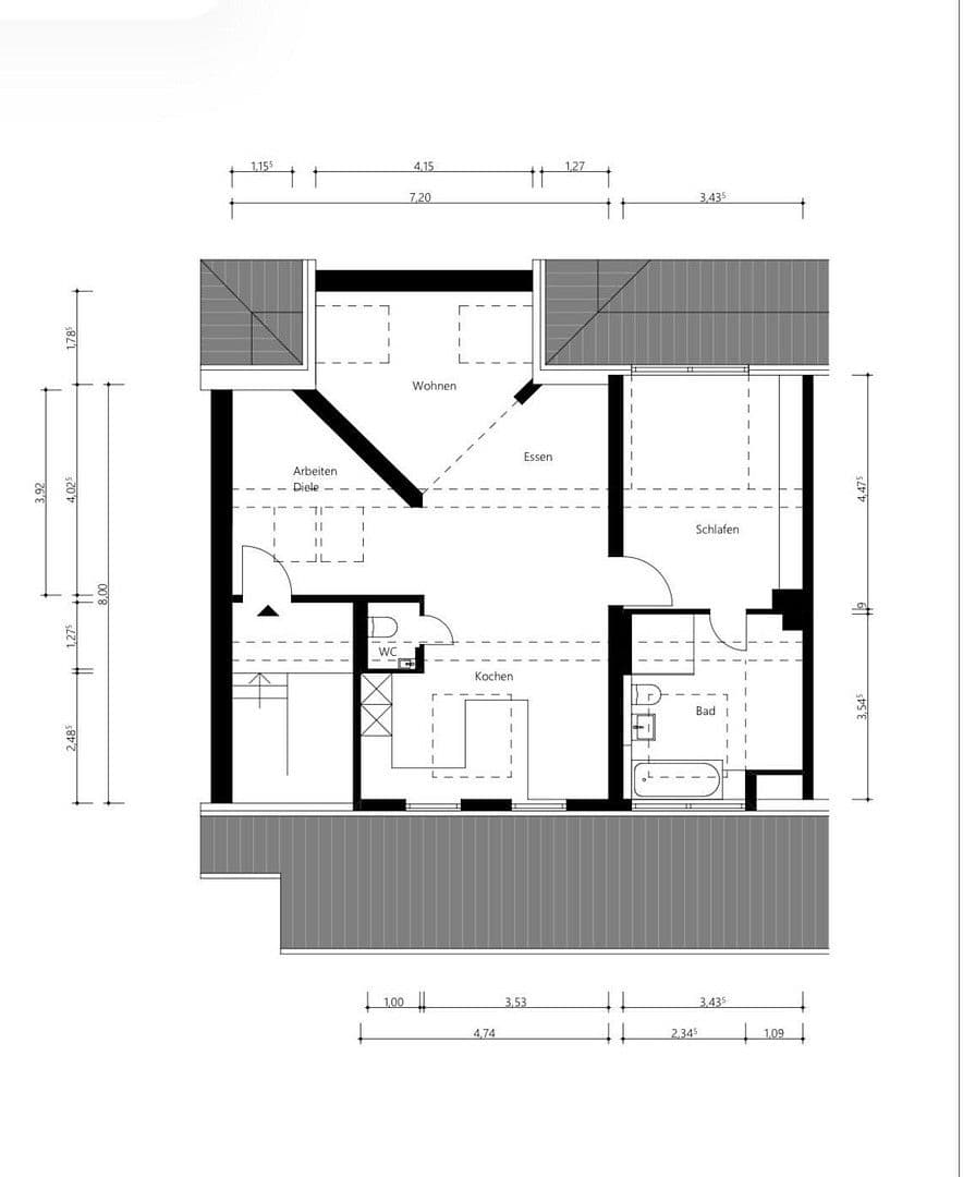 Prenájom bytu 2-izbový 80 m², Zementstraße 57, Essen, Severné Porýnie - Westfálsko Prenájom bytu 2-izbový 80 m², Zementstraße 57, Essen, Severné Porýnie - Westfálsko