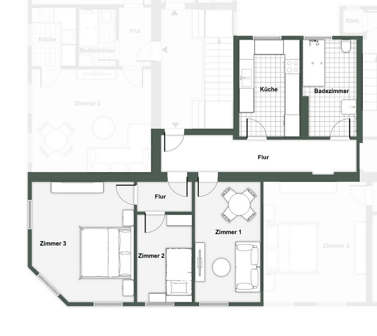 Prenájom bytu 3-izbový 79 m², Blumenwerderstraße 12 / Kantstraße 38, Eberswalde, Brandenbursko Prenájom bytu 3-izbový 79 m², Blumenwerderstraße 12 / Kantstraße 38, Eberswalde, Brandenbursko