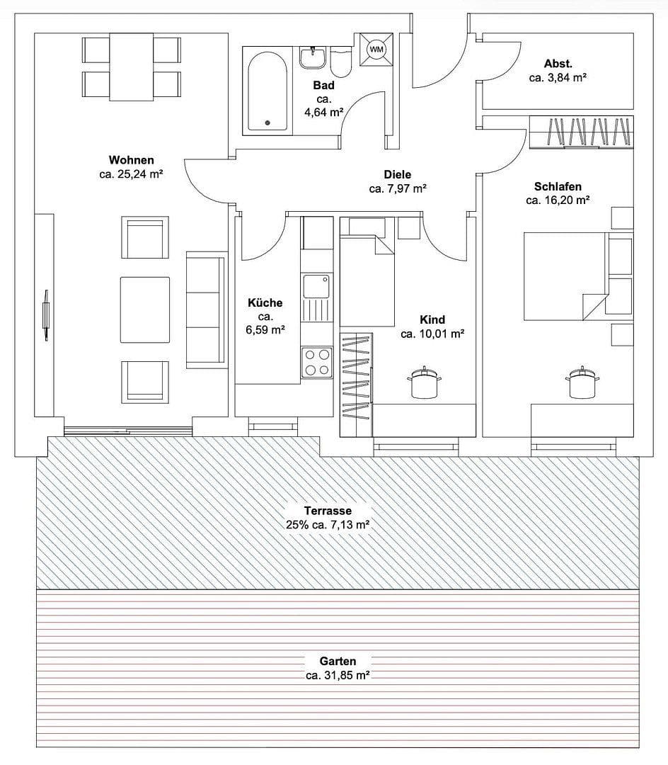 Predaj bytu 3-izbový 82 m², Lilly-Reich-Straße 4, München, Bavorsko Predaj bytu 3-izbový 82 m², Lilly-Reich-Straße 4, München, Bavorsko