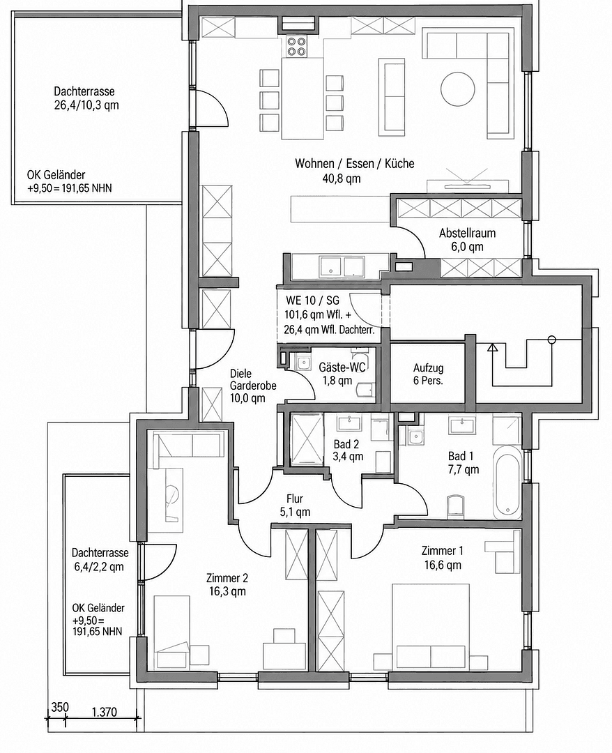 Predaj bytu 5-izbový 1.104 m², Würselen, Severné Porýnie - Westfálsko Predaj bytu 5-izbový 1.104 m², Würselen, Severné Porýnie - Westfálsko