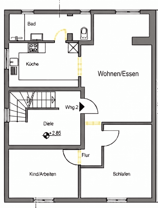 Prenájom bytu 3-izbový 92 m², Werderstraße 5, Heddesheim, Bádensko-Wurttembersko Prenájom bytu 3-izbový 92 m², Werderstraße 5, Heddesheim, Bádensko-Wurttembersko