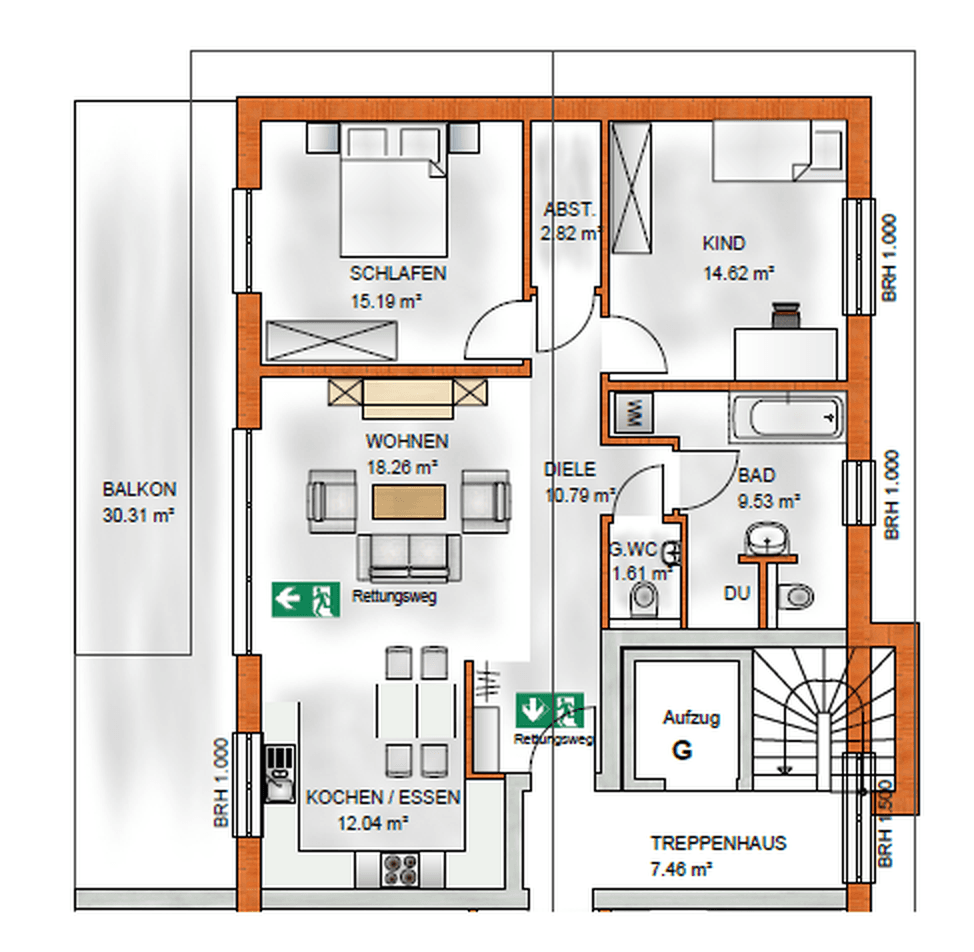 Prenájom bytu 3-izbový 97 m², Sulzbachstr. 50, Oberndorf am Neckar, Bádensko-Wurttembersko Prenájom bytu 3-izbový 97 m², Sulzbachstr. 50, Oberndorf am Neckar, Bádensko-Wurttembersko