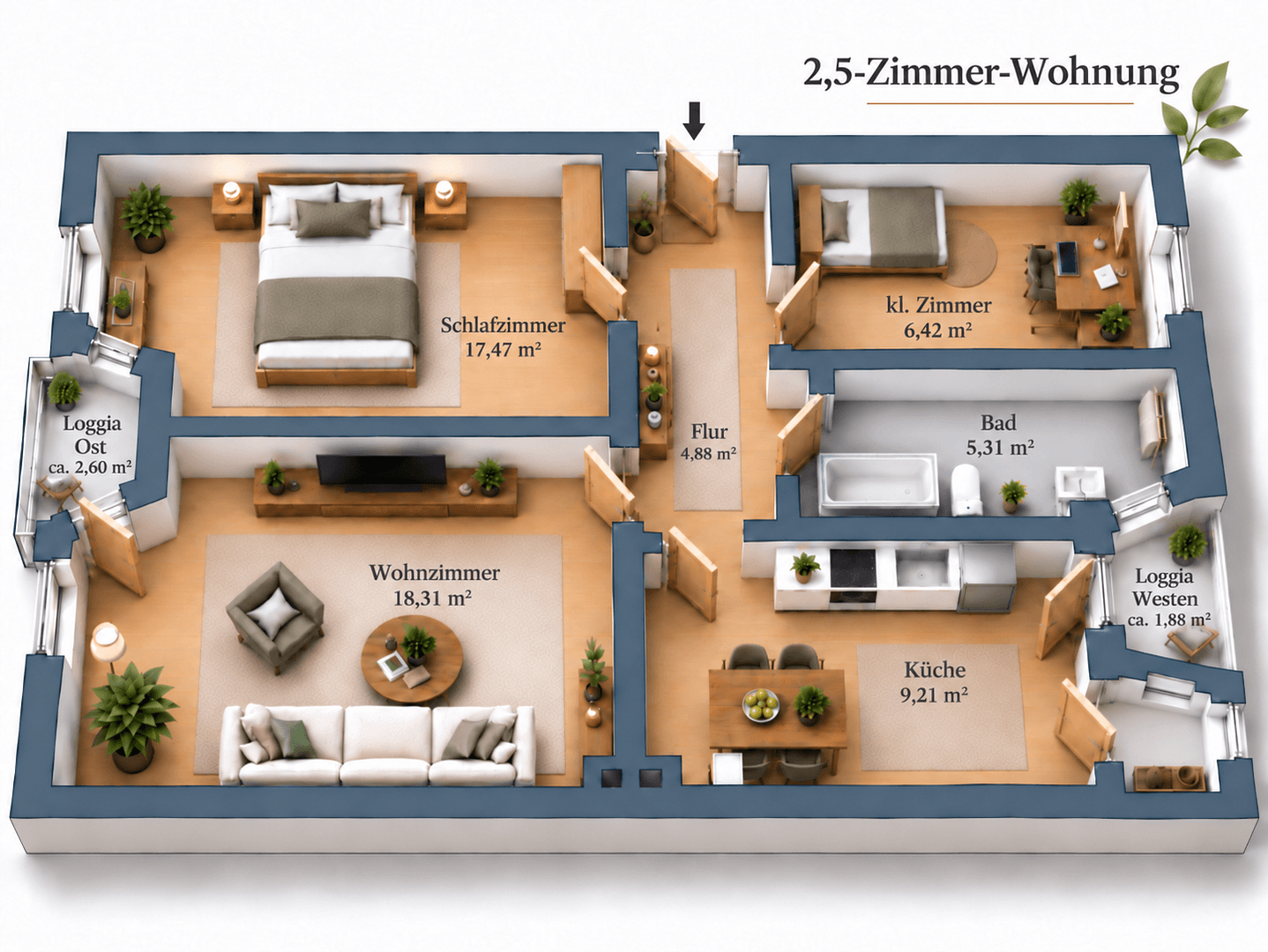 Predaj bytu 2-izbový 63 m², Hamburg, Hamburg Predaj bytu 2-izbový 63 m², Hamburg, Hamburg