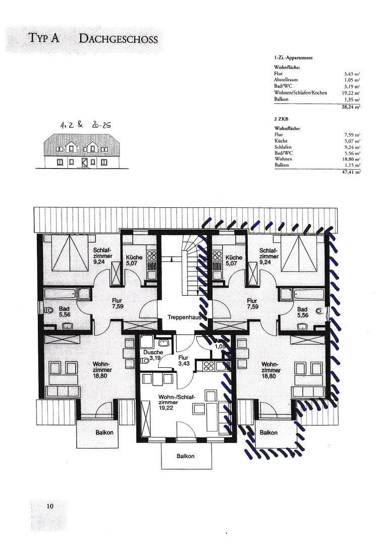 Prenájom bytu 2-izbový 48 m², Bergstraße 20, Mittenwalde, Brandenbursko Prenájom bytu 2-izbový 48 m², Bergstraße 20, Mittenwalde, Brandenbursko