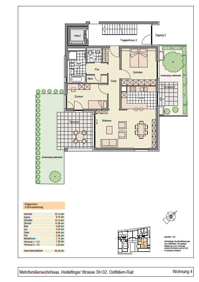 Predaj bytu 3-izbový 91 m², Ostfildern, Bádensko-Wurttembersko Predaj bytu 3-izbový 91 m², Ostfildern, Bádensko-Wurttembersko