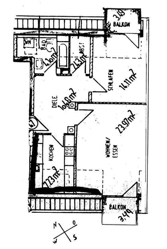 Prenájom bytu 2-izbový 66 m², Ludwig-Thomastr. 42, Ottobrunn, Bavorsko Prenájom bytu 2-izbový 66 m², Ludwig-Thomastr. 42, Ottobrunn, Bavorsko
