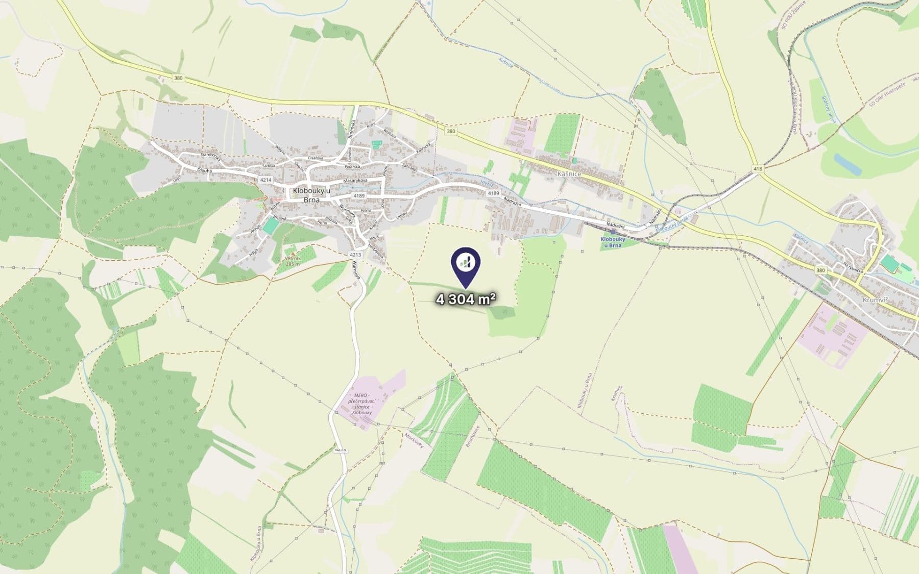 Predaj pozemku 4.304 m², Klobouky u Brna, Jihomoravský kraj Predaj pozemku 4.304 m², Klobouky u Brna, Jihomoravský kraj