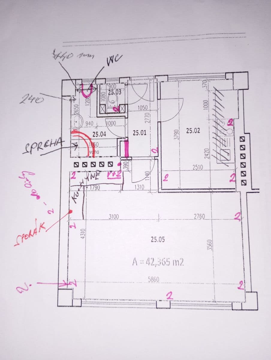 Prenájom bytu 2-izbový 42 m², Osadní, Praha, Praha Prenájom bytu 2-izbový 42 m², Osadní, Praha, Praha
