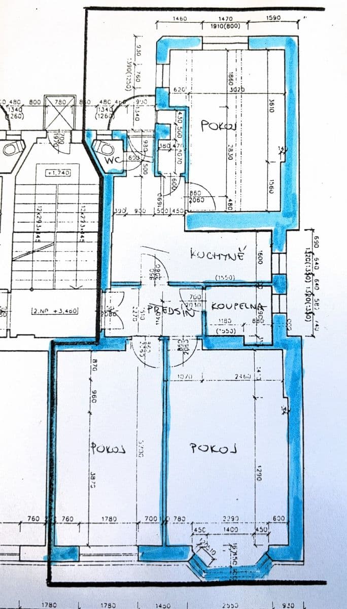 Prenájom bytu 3-izbový 85 m², Milešovská, Praha, Praha Prenájom bytu 3-izbový 85 m², Milešovská, Praha, Praha