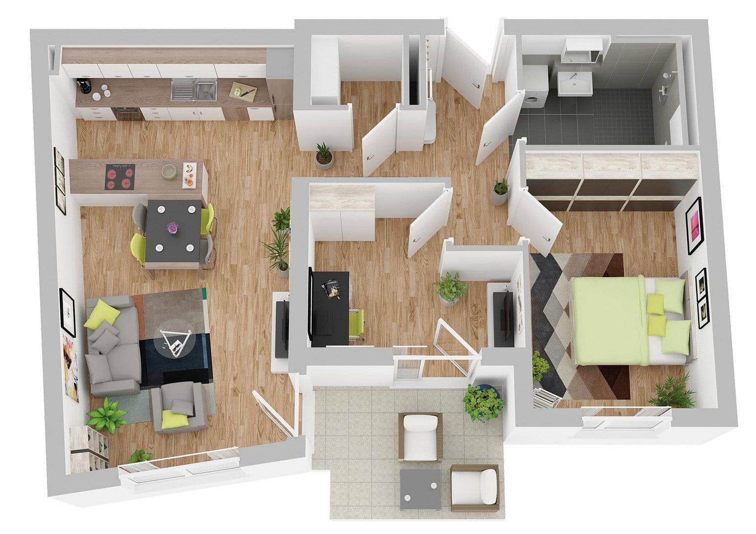 Prenájom bytu 3-izbový 76 m², Manching, Bavorsko Prenájom bytu 3-izbový 76 m², Manching, Bavorsko