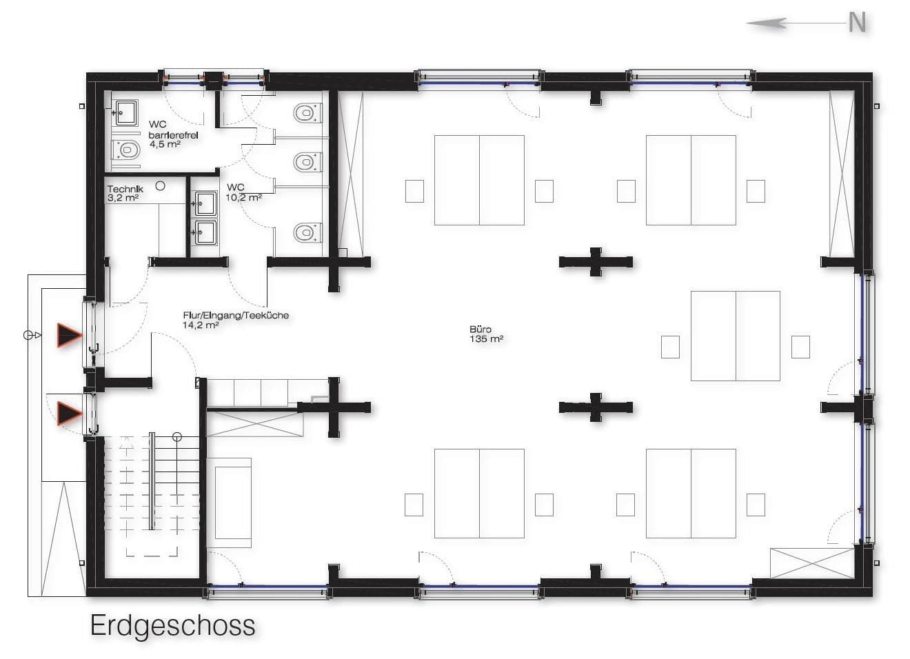 Prenájom kancelárie 162 m², Eisenbahnstraße 5, Berlin, Berlín Prenájom kancelárie 162 m², Eisenbahnstraße 5, Berlin, Berlín