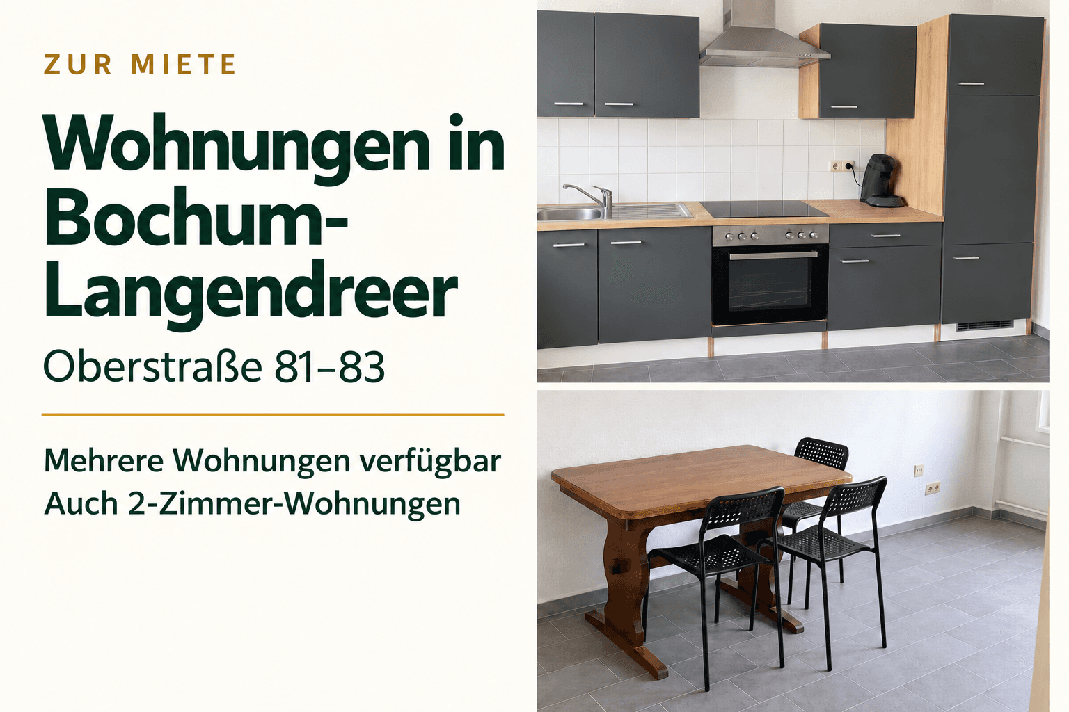 Prenájom bytu 1-izbový 36 m², Oberstr 81, Bochum, Severné Porýnie - Westfálsko Prenájom bytu 1-izbový 36 m², Oberstr 81, Bochum, Severné Porýnie - Westfálsko