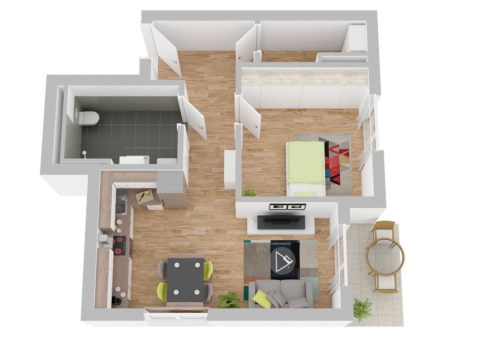 Prenájom bytu 2-izbový 50 m², Manching, Bavorsko Prenájom bytu 2-izbový 50 m², Manching, Bavorsko