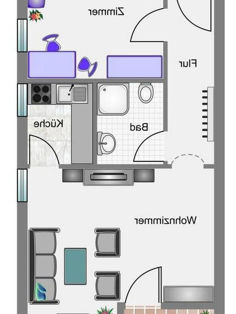 Prenájom bytu 2-izbový 51 m², Hackersteigle 8, Tübingen, Bádensko-Wurttembersko Prenájom bytu 2-izbový 51 m², Hackersteigle 8, Tübingen, Bádensko-Wurttembersko