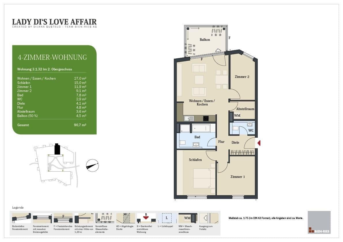 Predaj bytu 4-izbový 91 m², Frankfurt am Main, Hesensko Predaj bytu 4-izbový 91 m², Frankfurt am Main, Hesensko