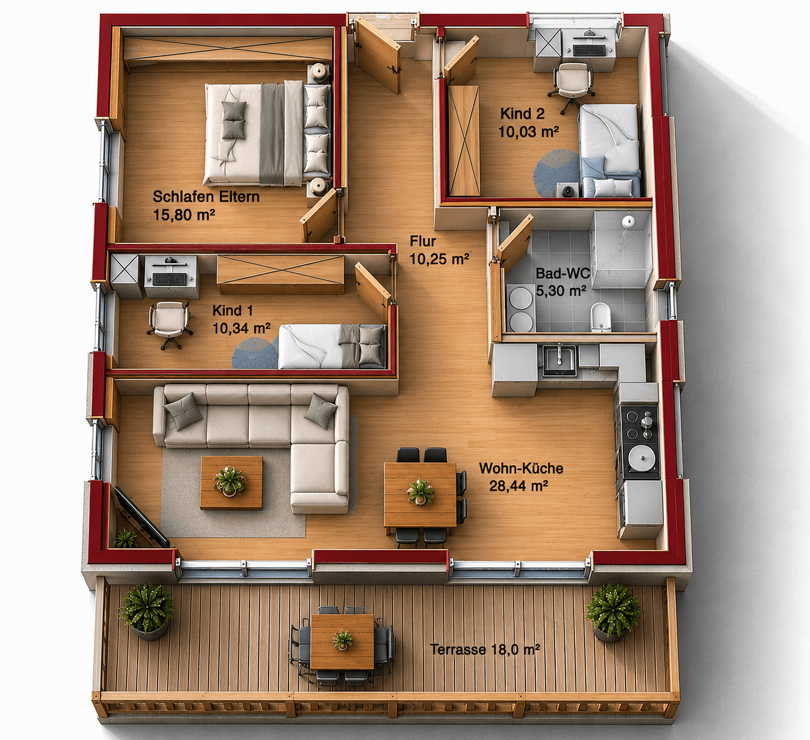 Predaj bytu 4-izbový 90 m², Schwaigen Grafenaschau, Bavorsko Predaj bytu 4-izbový 90 m², Schwaigen Grafenaschau, Bavorsko