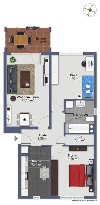 Predaj bytu 3-izbový 78 m², Schwetzingen, Bádensko-Wurttembersko Predaj bytu 3-izbový 78 m², Schwetzingen, Bádensko-Wurttembersko