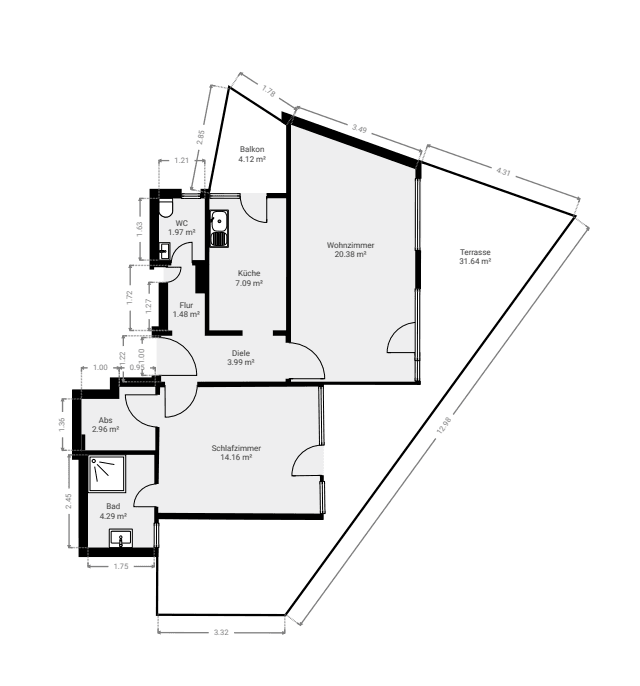 Prenájom bytu 2-izbový 75 m², Stuttgart-Wangen, Bádensko-Wurttembersko Prenájom bytu 2-izbový 75 m², Stuttgart-Wangen, Bádensko-Wurttembersko
