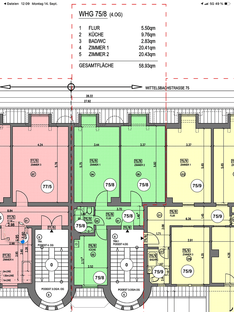 Predaj bytu 2-izbový 59 m², Wittelsbachstraße 75, Ludwigshafen, Porýnie-Falcko Predaj bytu 2-izbový 59 m², Wittelsbachstraße 75, Ludwigshafen, Porýnie-Falcko