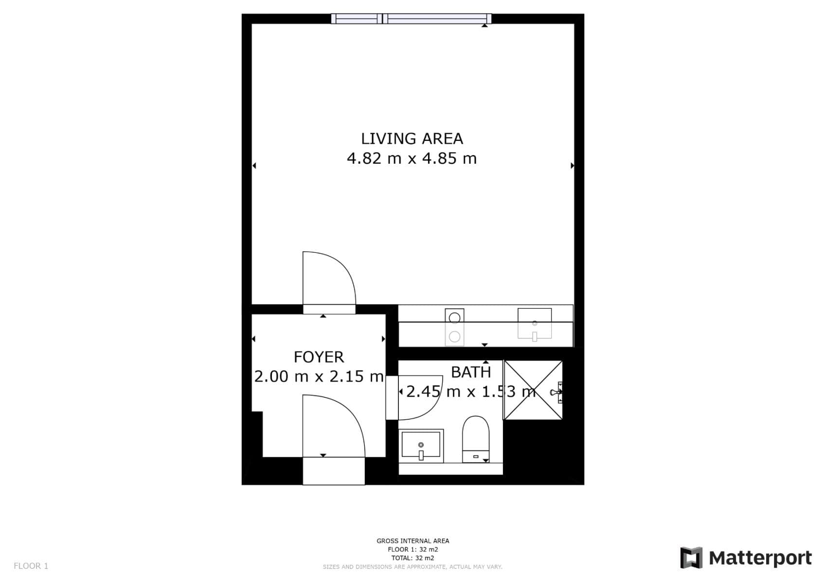 Prenájom bytu 1-izbový 30 m², Grafická, Praha, Praha Prenájom bytu 1-izbový 30 m², Grafická, Praha, Praha
