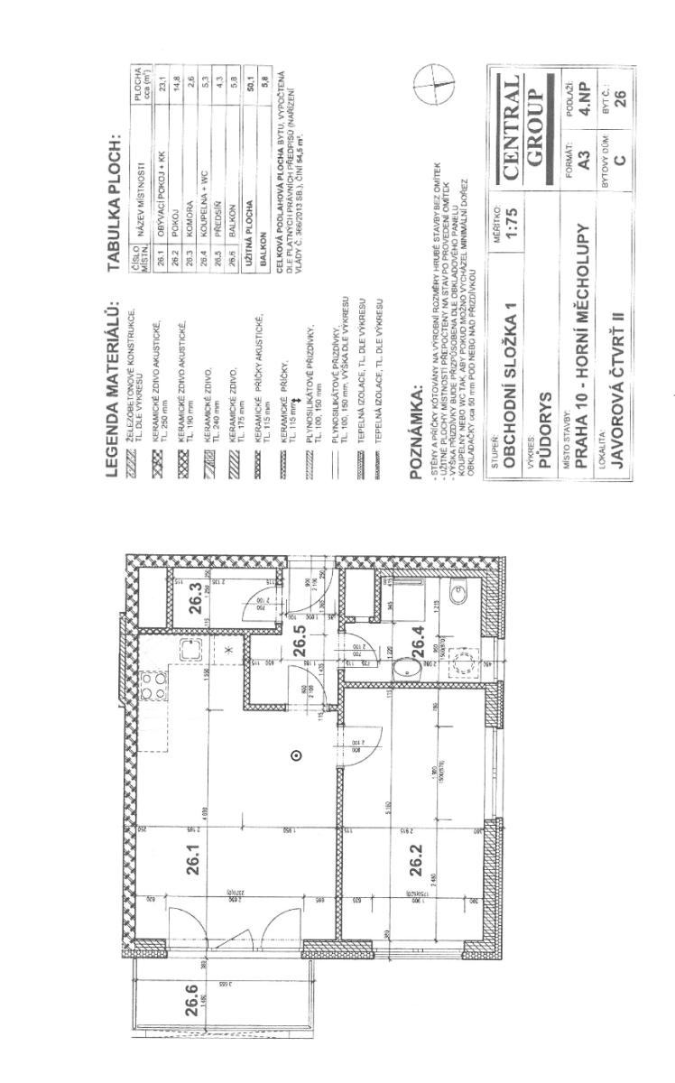 Predaj bytu 2-izbový 50 m², Mantovská, Praha, Praha Predaj bytu 2-izbový 50 m², Mantovská, Praha, Praha