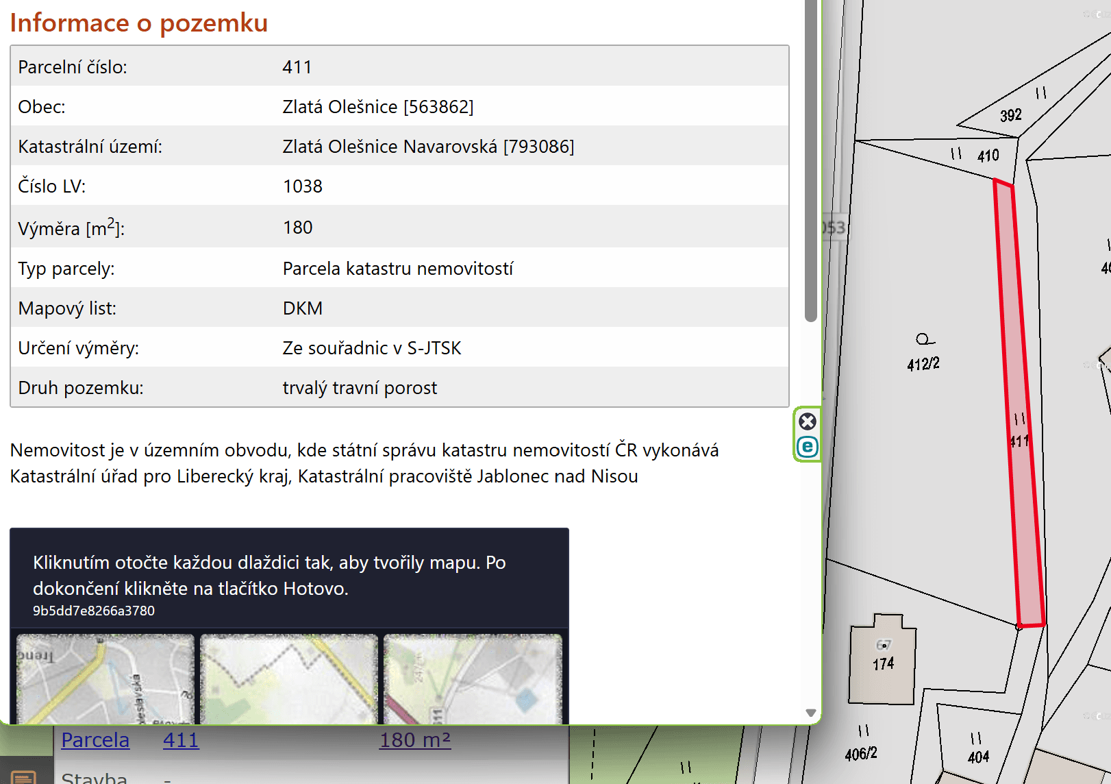 Predaj pozemku 1.629 m², Zlatá Olešnice, Liberecký kraj Predaj pozemku 1.629 m², Zlatá Olešnice, Liberecký kraj