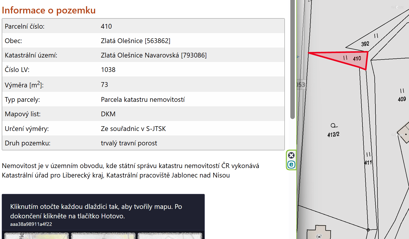 Predaj pozemku 1.629 m², Zlatá Olešnice, Liberecký kraj Predaj pozemku 1.629 m², Zlatá Olešnice, Liberecký kraj
