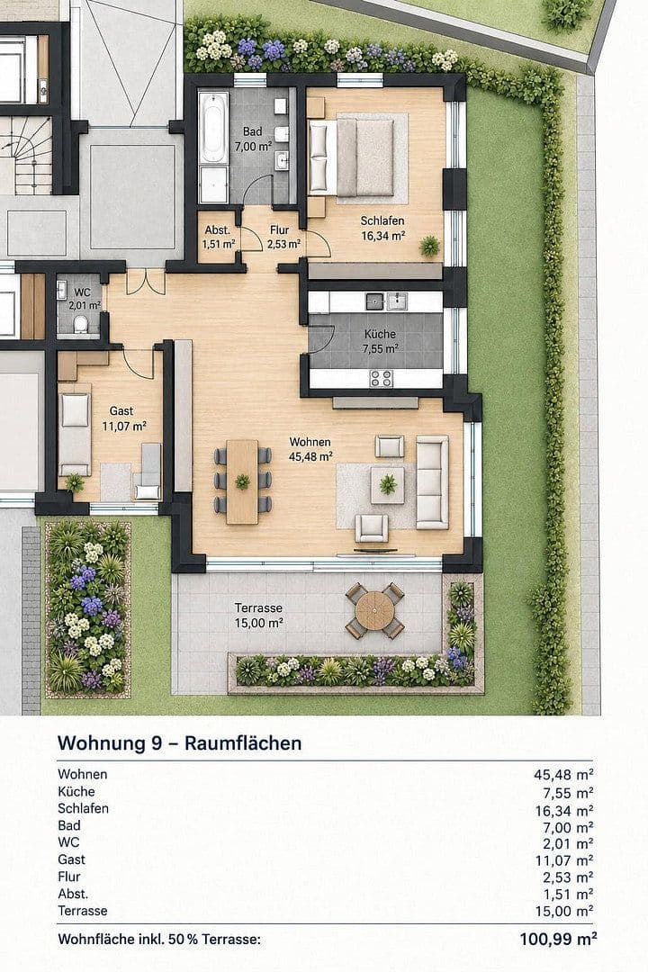 Predaj bytu 3-izbový 100 m², Rielasingen-Worblingen, Bádensko-Wurttembersko Predaj bytu 3-izbový 100 m², Rielasingen-Worblingen, Bádensko-Wurttembersko