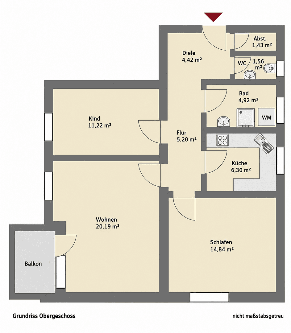 Predaj bytu 3-izbový 70 m², Waldschmidtstr. 43, Passau, Bavorsko Predaj bytu 3-izbový 70 m², Waldschmidtstr. 43, Passau, Bavorsko