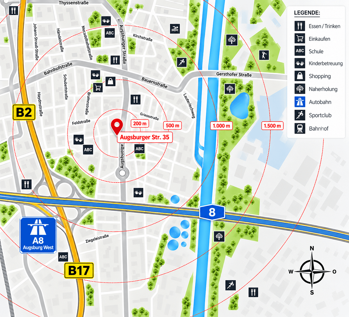 Predaj bytu 3-izbový 131 m², Augsburger Straße 35, Gersthofen, Bavorsko Predaj bytu 3-izbový 131 m², Augsburger Straße 35, Gersthofen, Bavorsko