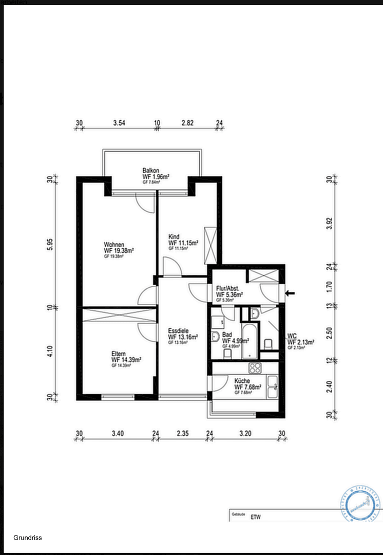 Predaj bytu 3-izbový 81 m², Bremerhaven, Brémy Predaj bytu 3-izbový 81 m², Bremerhaven, Brémy