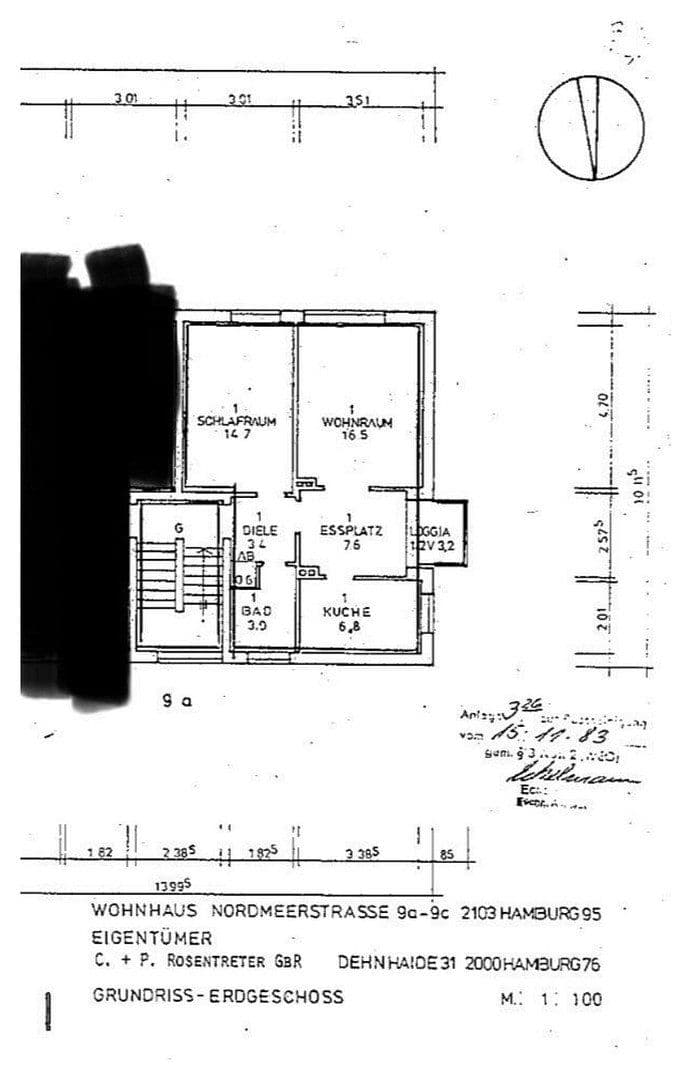 Prenájom bytu 2-izbový 65 m², Nordmeerstraße 9A, Hamburg, Hamburg Prenájom bytu 2-izbový 65 m², Nordmeerstraße 9A, Hamburg, Hamburg