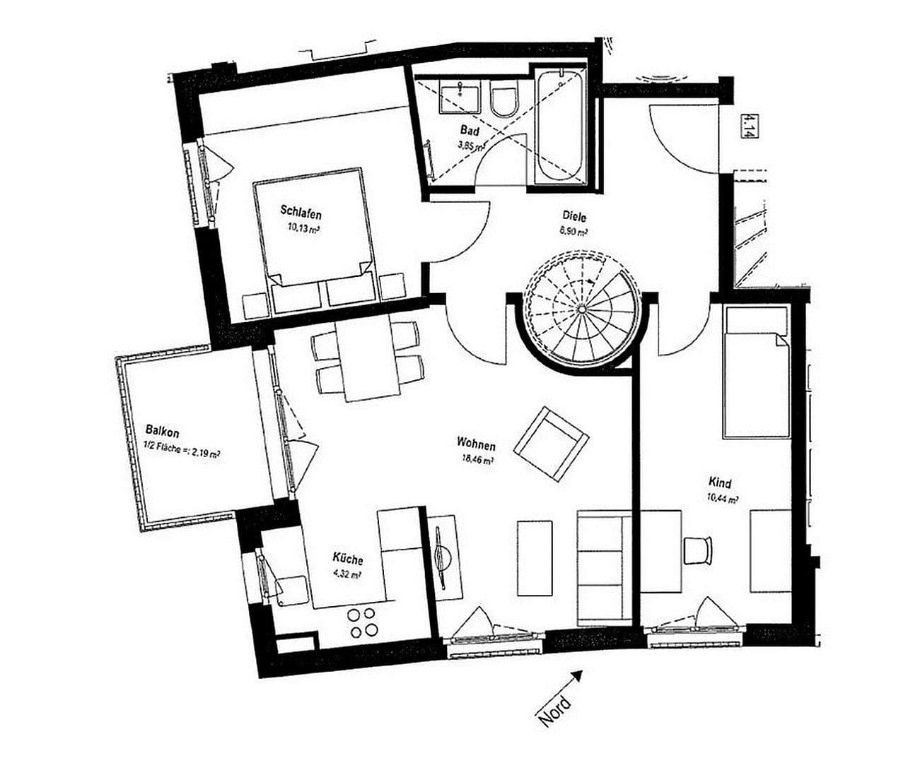 Prenájom bytu 3-izbový 72 m², Mathilde-Berghofer-Weichner-Straße 20, München, Bavorsko Prenájom bytu 3-izbový 72 m², Mathilde-Berghofer-Weichner-Straße 20, München, Bavorsko