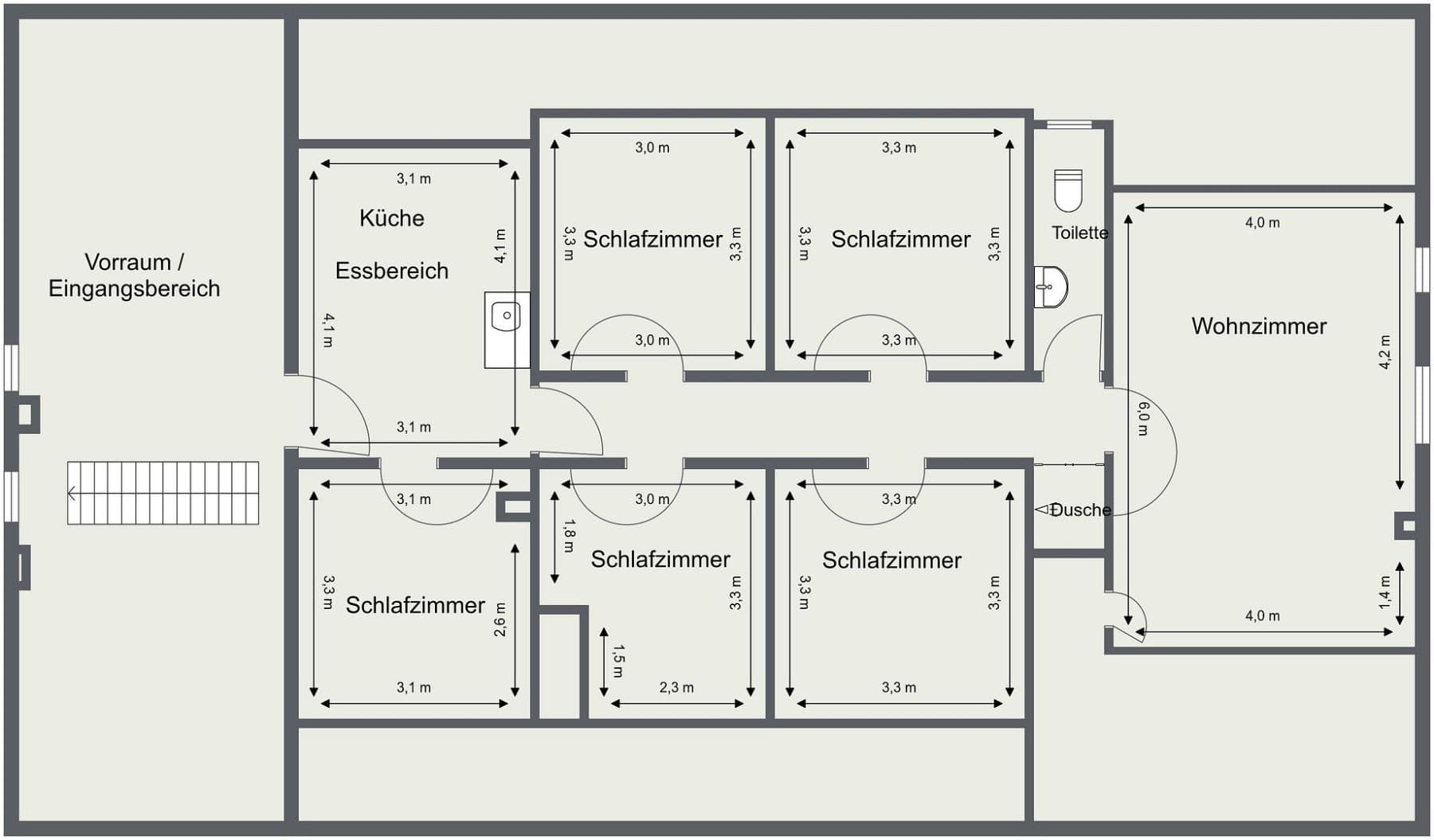 Prenájom bytu 6-izbový 101 m², Eckeseyer Str. 169, Hagen, Severné Porýnie - Westfálsko Prenájom bytu 6-izbový 101 m², Eckeseyer Str. 169, Hagen, Severné Porýnie - Westfálsko
