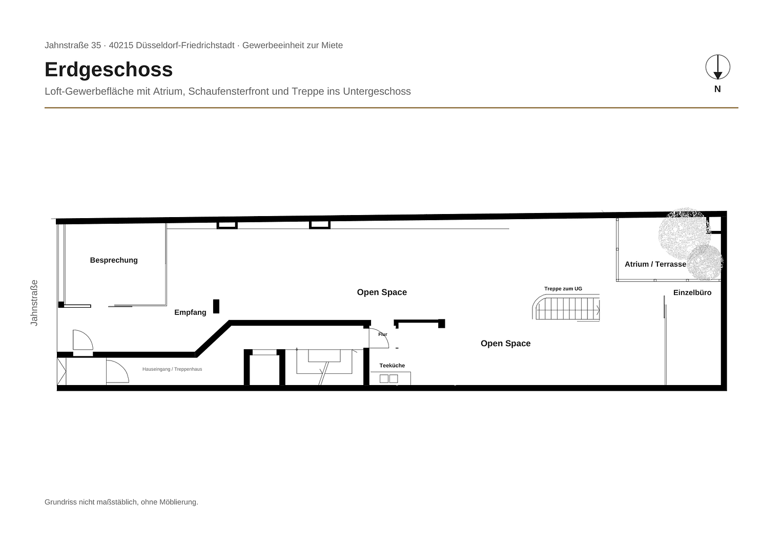 Prenájom kancelárie 231 m², Jahnstr. 35, Düsseldorf, Severné Porýnie - Westfálsko Prenájom kancelárie 231 m², Jahnstr. 35, Düsseldorf, Severné Porýnie - Westfálsko