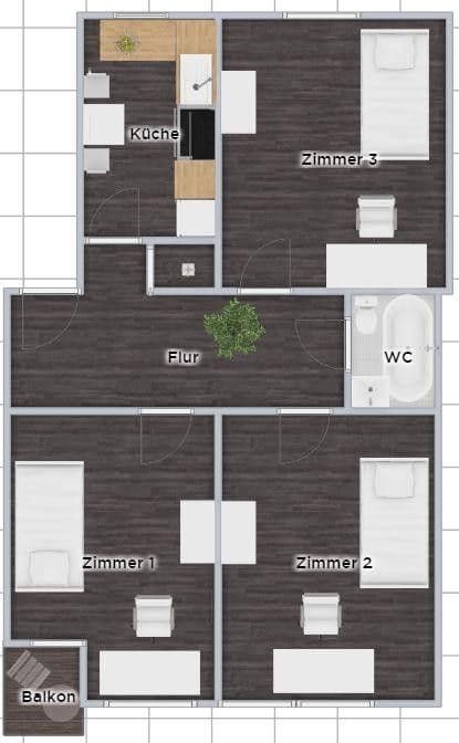 Prenájom bytu 22 m², Hamburg, Hamburg Prenájom bytu 22 m², Hamburg, Hamburg