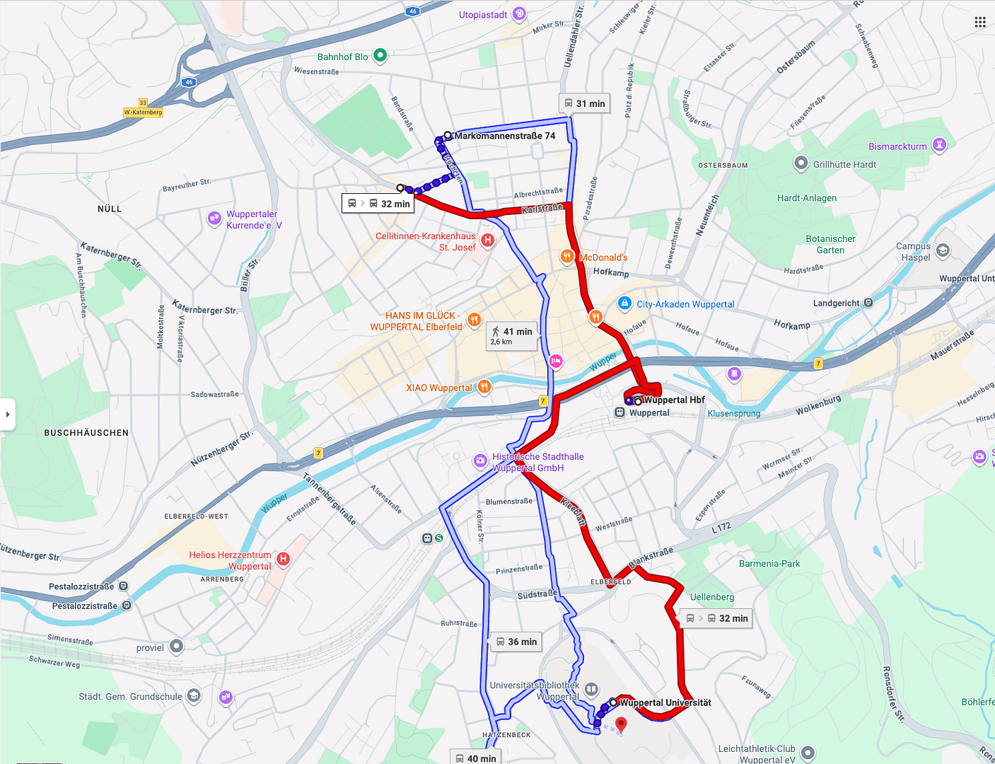Prenájom bytu 1-izbový 35 m², Wuppertal, Severné Porýnie - Westfálsko Prenájom bytu 1-izbový 35 m², Wuppertal, Severné Porýnie - Westfálsko