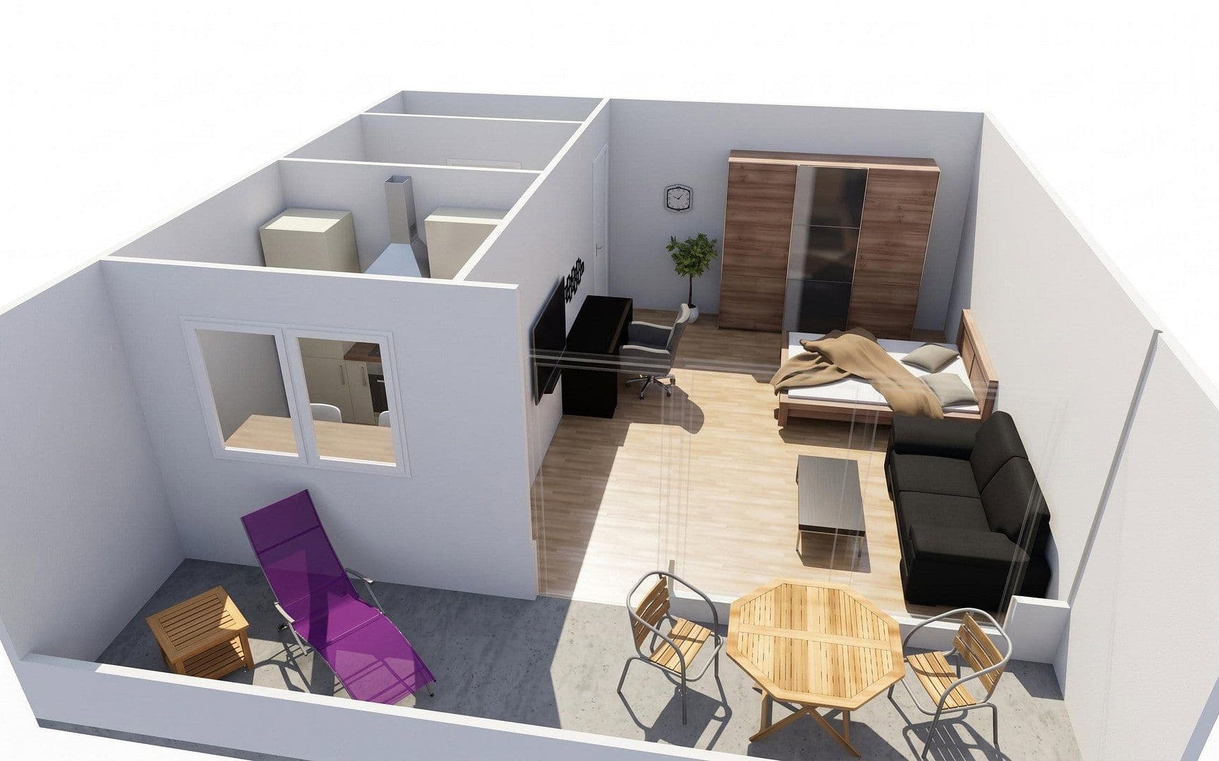 Prenájom bytu 1-izbový 39 m², Westring 253, Mainz, Mombach, Porýnie-Falcko Prenájom bytu 1-izbový 39 m², Westring 253, Mainz, Mombach, Porýnie-Falcko